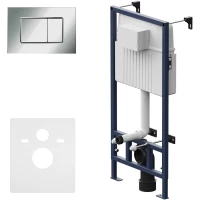 Инсталляция для унитаза Am.Pm Pro C S I012707.0251 с кнопкой смыва, хром