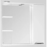 Изображение товара зеркальный шкаф 80x83 см белый глянец style line жасмин лс-00000044