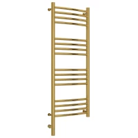 Полотенцесушитель электрический 1000x400 золотой МЭМ левый, перемычка выгнутая Сунержа Богема 3.0 03-5802-1040