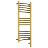 Полотенцесушитель электрический 800x300 состаренная латунь МЭМ правый, перемычка прямая Сунержа Богема 3.0 051-5805-8030