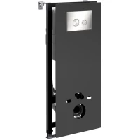 Инсталляция для унитаза WasserKRAFT Abens 20 20TLT.010.ME.BL.BN01 с кнопкой смыва, никель