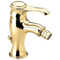 Смеситель для биде Emmevi Tiffany 6004/OR с донным клапаном, золотой