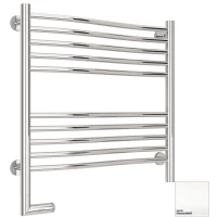 Полотенцесушитель электрический 600x600 белый матовый МЭМ левый Сунержа Флюид 2.0 30-5220-6060