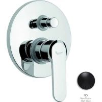 Смеситель для ванны Emmevi Nefer 77019/NEO встраиваемый, черный матовый