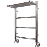 Полотенцесушитель водяной Point Афина с полкой П3 PN04146P 600x432, хром