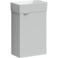 Тумба с раковиной белый глянец 37,5 см Sancos Mini MN35WR + CN5007
