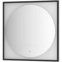 Зеркало 80x80 см черный матовый Defesto Eclipse DF 2233R