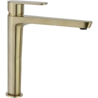 Смеситель для раковины Ramon Soler Alexia 3602OC без донного клапана, золотой матовый