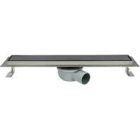 Душевой трап (лоток) ALMAes Laguna LG120BL 120 см, с решеткой, щелевой, черный