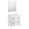 Комплект мебели белый матовый 77,6 см ASB-Woodline Рома 4607947232035 + 27654 + 4607947231755 - 4