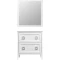 Комплект мебели белый матовый 77,6 см ASB-Woodline Рома 4607947232035 + 27654 + 4607947231755 - 5