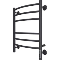 Полотенцесушитель электрический Terminus Классик П6 4670078527578 600x482, ТЭН правый, черный матовый