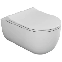 Унитаз подвесной Bien Vokha MDKA052N1VP0W3000 безободковый, с сиденьем микролифт, белый