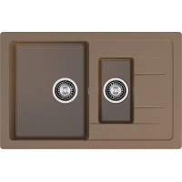 Кухонная мойка GranFest Quadro 775KL 76,5x49,5 см, терракот