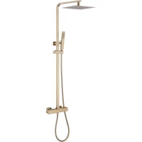 Душевая система Abber Daheim AF8260GL 250 мм, с термостатом, золотой матовый