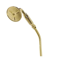 Ручной душ со шлангом 150 см золото 24 карат, ручка золото 24 карат Cezares DEF-03/24-M