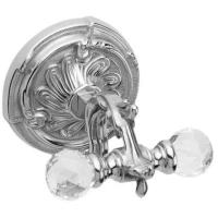 Крючок Art&Max Barocco Crystal AM-1784-Cr-C двойной, для ванны, хром