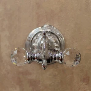 Изображение товара крючок art&max barocco crystal am-1784-cr-c двойной, для ванны, хром