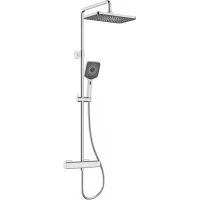 Душевая система Kaiser Cube 01377 320x200 мм, с термостатом, хром