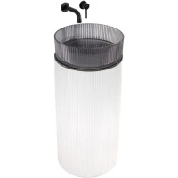 Раковина Rea Ingrid REA-U0276 40x40 см, напольная, белый/серый