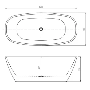 Изображение товара акриловая ванна aquatek тера aq-128778wt 170x78 см, отдельностоящая, белый