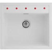 Кухонная мойка PEZARO PZG.560.510-07.ICE 56x51 см, белый