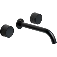 Смеситель для раковины Boheme Prestige 152-2-B-PR встраиваемый, черный матовый