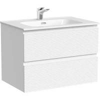 Тумба под раковину Sancos Folk FL70W 69 см, подвесная, белый матовый