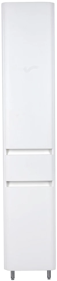 Пенал напольный белый матовый с бельевой корзиной Style Line Атлантика ЛС-00000694