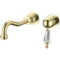 Смеситель для раковины Boheme Imperiale Ripresa 327 встраиваемый, золотой