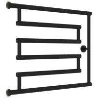 Полотенцесушитель водяной 500x650 черный матовый Сунержа High-Tech+ model 