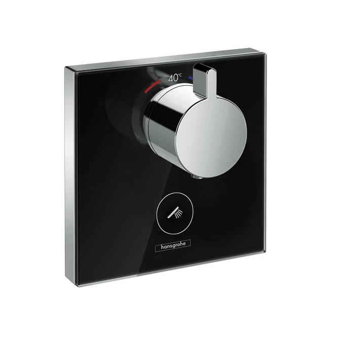 Термостат с отдельным выводом для ручного душа Hansgrohe ShowerSelect Glass Highflow 15735600 - фото 1