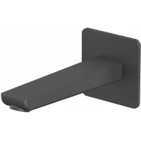 Излив для ванны Whitecross X X1400BL 175 мм, черный матовый 