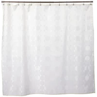 Штора для ванной комнаты Carnation Home Fashions Jacquard Ivory Circle FSCJAC/08