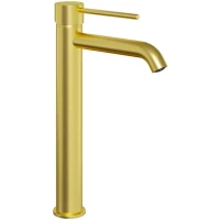 Смеситель для раковины Paini Cox 78PJ205OLL без донного клапана, золотой матовый