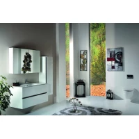 Зеркальный шкаф Armadi Art Vallessi 546-W 100x65 см, с LED-подсветкой, белый глянец