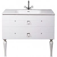 Тумба под раковину Armadi Art Vallessi Avantgarde Piazza 841-080-WCR 80 см, подвесная, белый глянец