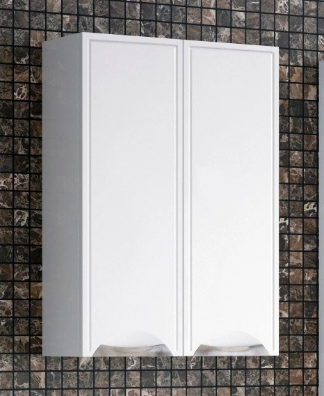 Шкаф двустворчатый подвесной 55x70 см белый глянец Corozo Монро SD-00000367 шкаф corozo алабама 60 белый sd 00000799