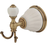 Крючок Migliore Olivia ML.OLV-60.609.BI.BR двойной, для ванны, бронза