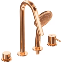 Смеситель на борт ванны Cezares Leaf LEAF-BVDM4-L-SS