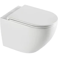 Унитаз подвесной WeltWasser Merzbach 043 XL GL-WT 10000013428 безободковый, торнадо, с сиденьем микролифт, белый