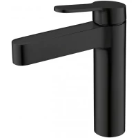 Смеситель для раковины BelBagno Delta DEL-LVM-NERO без донного клапана, черный матовый
