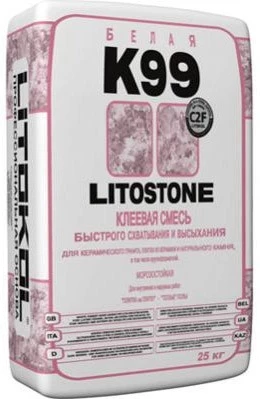 Клей Litokol клеевая смесь для плитки LITOSTONE K99 Белый 25 кг.