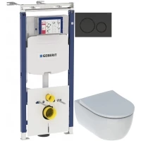 Комплект подвесной унитаз Geberit iCon  500.784.01.1 + система инсталляции Geberit 111.362.00.5 + 115.882.DW.1