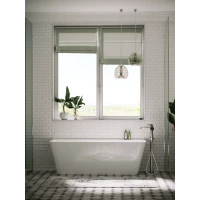 Акриловая ванна Sancos Square FB14 170x75 см, отдельностоящая, белый