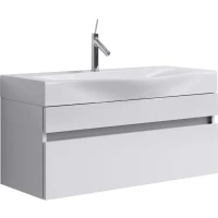 Тумба с раковиной белый глянец 100 см Aqwella 5 Stars Bergamo SETBer.01.10/W/Ber.10.04.D