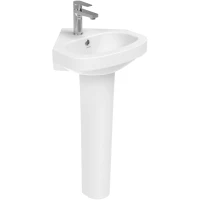 Раковина Creavit Corner VT145-00CB00E-0000 45,5x45,5 см, угловая, подвесная, белый