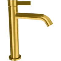 Смеситель для раковины Remer Metrica MC12ABG без донного клапана, золотой матовый