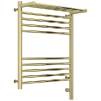 Полотенцесушитель электрический 600x500 шампань МЭМ правый Сунержа Богема с полкой 3.0 020-5807-6050