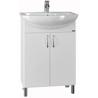 Тумба белый глянец 56 см Санта Грация 201019